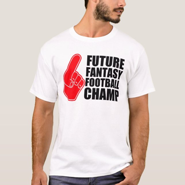 Zukünftiger Fantasie-Fußball-Champion T-Shirt (Vorderseite)