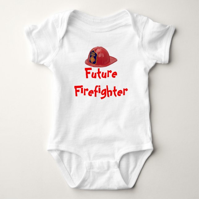 Zukünftiger Feuerwehrmann Baby Strampler (Vorderseite)