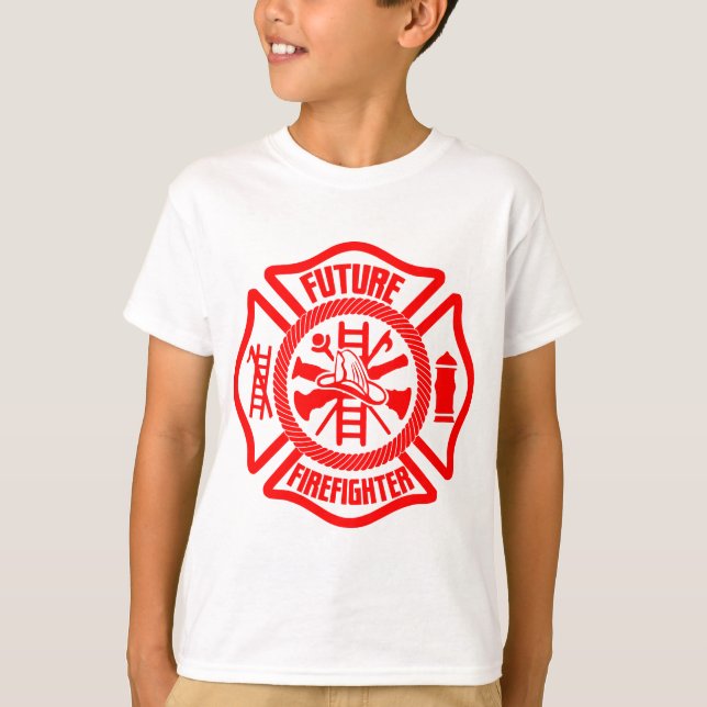 Zukünftiger Feuerwehrmann T-Shirt (Vorderseite)