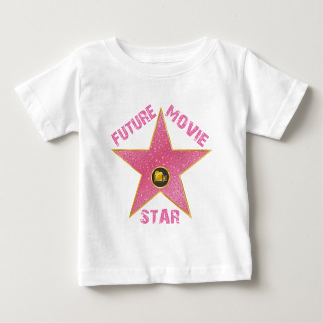 ZUKÜNFTIGER FILMSTAR BABY T-SHIRT (Vorderseite)