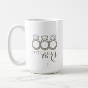 Zukünftiger FRAU Verlobungsring mit Diamant Kaffeetasse