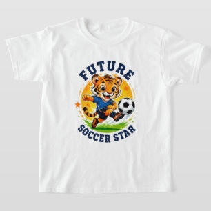 🐯 Zukünftiger Fußball-Star-Champion ⚽ T-Shirt