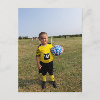 Zukünftiger Fußballstar Postkarte