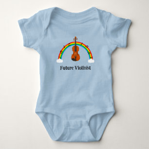 Zukünftiger Geiger Regenbogen Baby Strampler