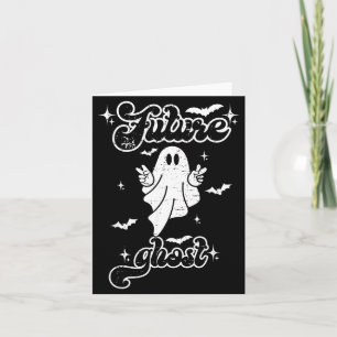 Zukünftiger Geist Lustiges Vintage-Halloween-Kostü Karte