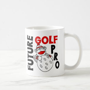 Zukünftiger Golf-Prosocken-Affe Kaffeetasse