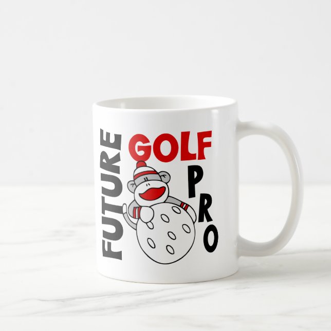 Zukünftiger Golf-Prosocken-Affe Kaffeetasse (Rechts)