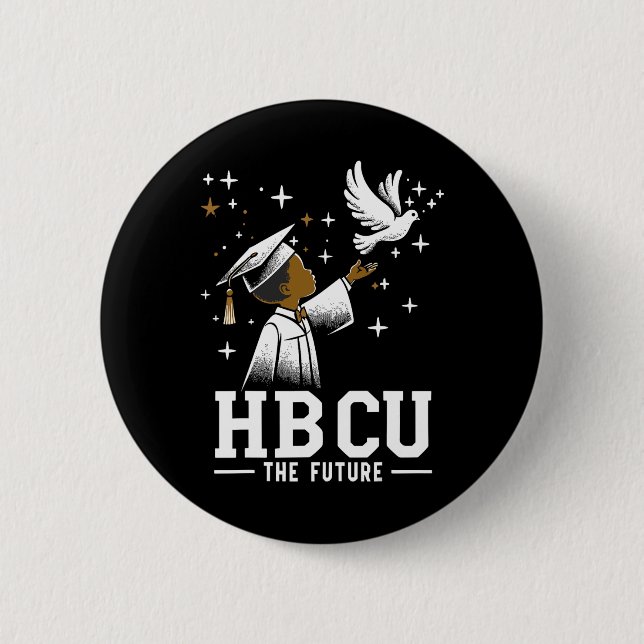 Zukünftiger Hbcu-Absolvent Geschichte Schwarze Hoc Button (Vorderseite)