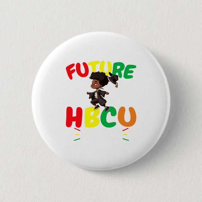 Zukünftiger Hbcu-Absolvent Geschichte Schwarze Hoc Button (Vorderseite)