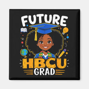 Zukünftiger Hbcu-Absolvent Kinder Schwarzes Mädche Magnet