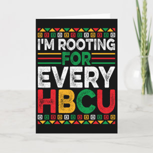 Zukünftiger Hbcu Black History Month ich unterstüt Karte
