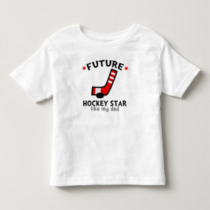Zukünftiger Hockey-Stern mögen meinen Vater Kleinkind T-shirt