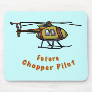 Zukünftiger Hubschrauberpilot Mousepad