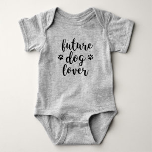 Zukünftiger Hundeliebhaber-Bodysuit Baby Strampler