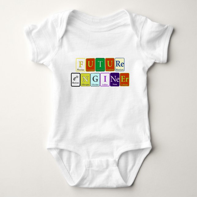 Zukünftiger Ingenieur-Baby-Bodysuit (Strampler) Baby Strampler (Vorderseite)