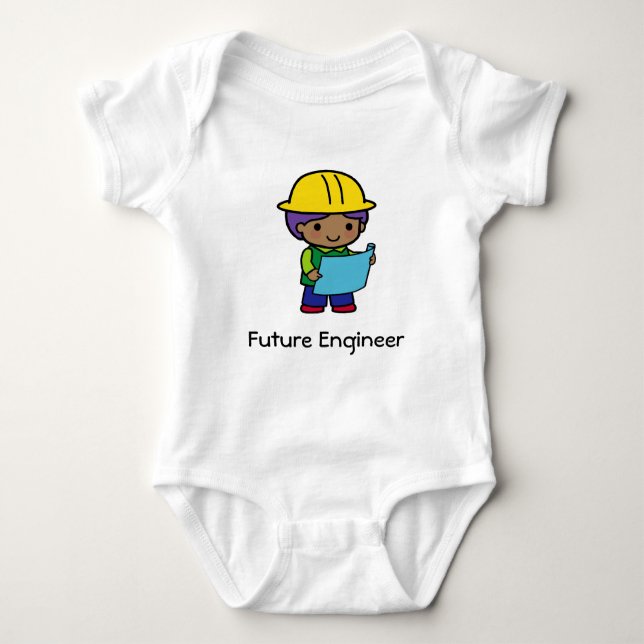 Zukünftiger Ingenieur Baby Strampler (Vorderseite)