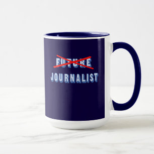 Zukünftiger Journalist nicht mehr Tasse