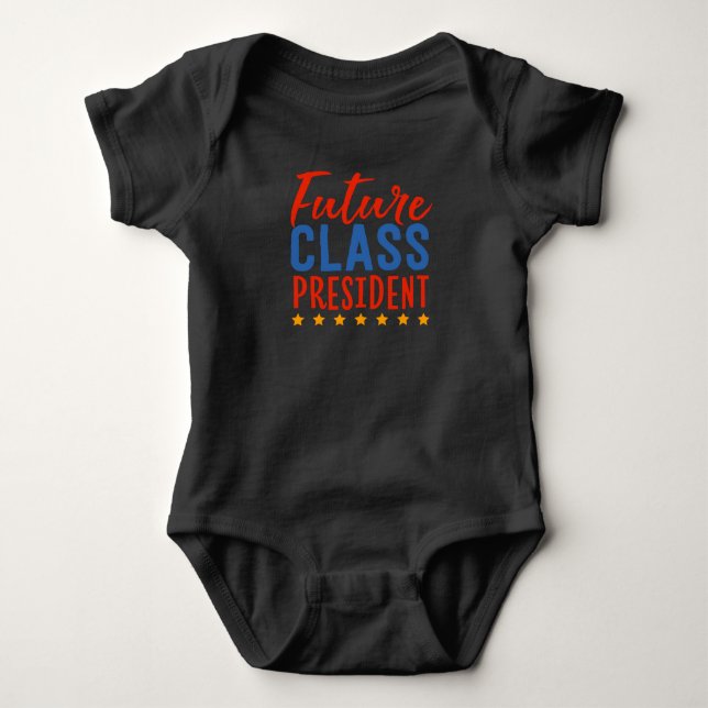 Zukünftiger Klassen-Präsident Schuluniform, die Baby Strampler (Vorderseite)