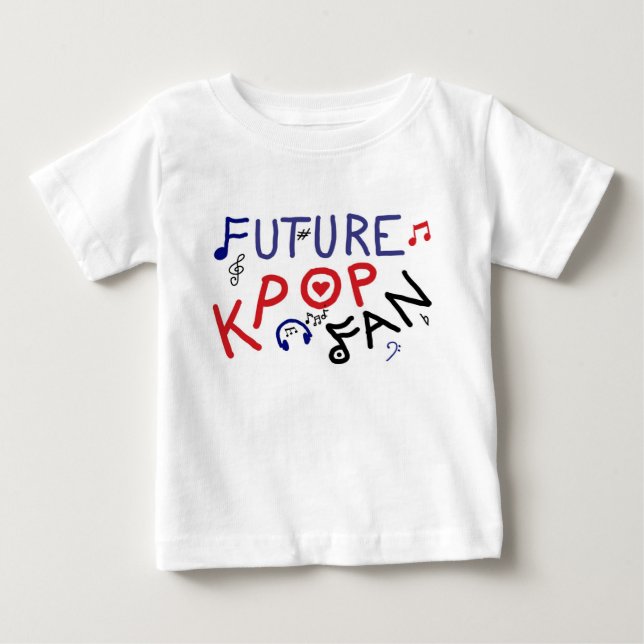 Zukünftiger KPOP Fan! Baby T-shirt (Vorderseite)