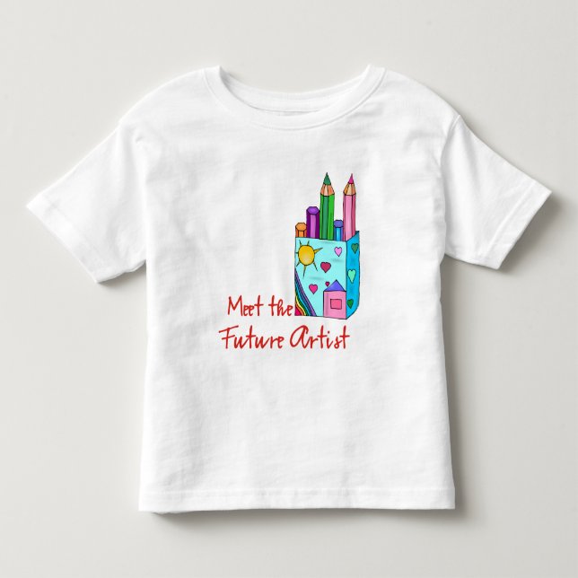 Zukünftiger Künstler Kleinkind T-shirt (Vorderseite)