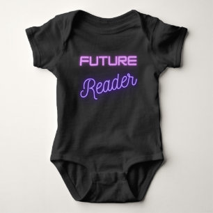 Zukünftiger Leser Pink Purple Baby Strampler