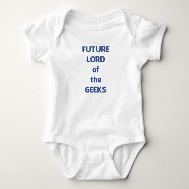 Zukünftiger Lord Of The Geeks Baby Strampler (Vorderseite)