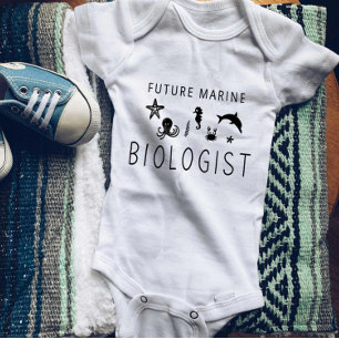 Zukünftiger Meeresbiologe   Süße Meeresbiologie Baby Strampler
