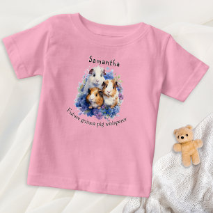 Zukünftiger Meerschweinchen-Flüsterer Wasserfarbe Baby T-shirt