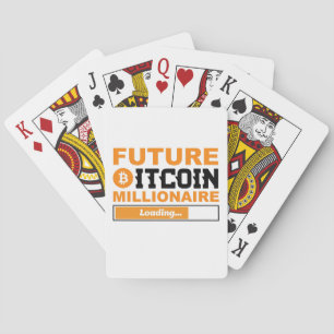 Zukünftiger Millionär Bitcoin Humor Kryptowährung Spielkarten