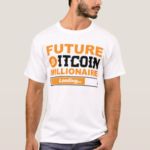 Zukünftiger Millionär Bitcoin Humor Kryptowährung T-Shirt