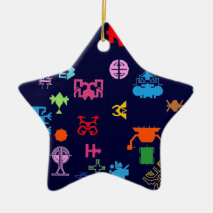 Zukünftiger Nano-Spaß Keramik Ornament