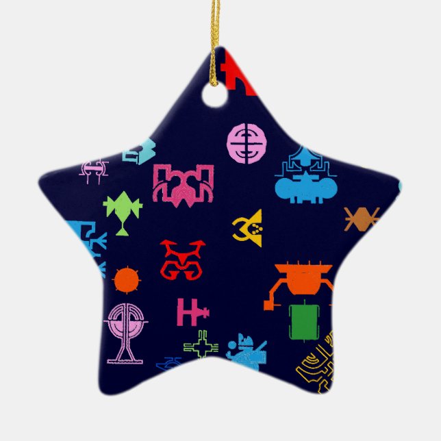 Zukünftiger Nano-Spaß Keramik Ornament (Vorne)