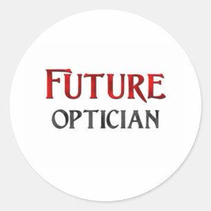 Zukünftiger Optiker Runder Aufkleber