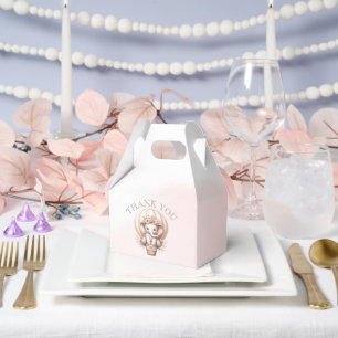 Zukünftiger Papa Baby Shower Pfirsich Elefant Geschenkschachtel
