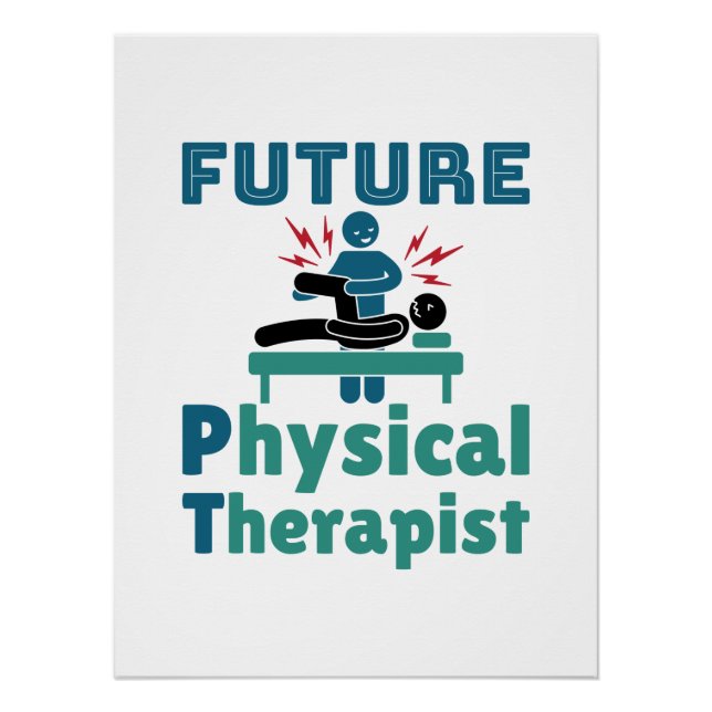 Zukünftiger Physiotherapeut PT-Student Poster (Vorderseite)