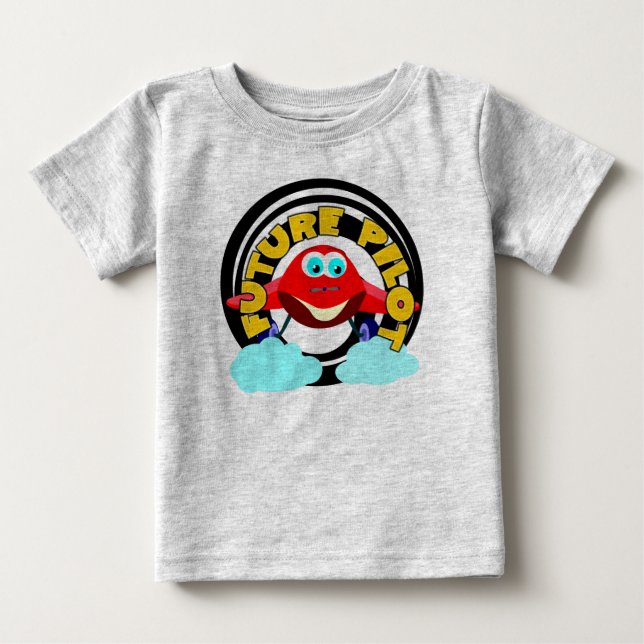 Zukünftiger Pilot Baby T-shirt (Vorderseite)
