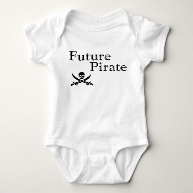 Zukünftiger Pirat Baby Strampler (Vorderseite)