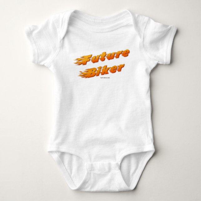 Zukünftiger Radfahrer Baby Strampler (Vorderseite)