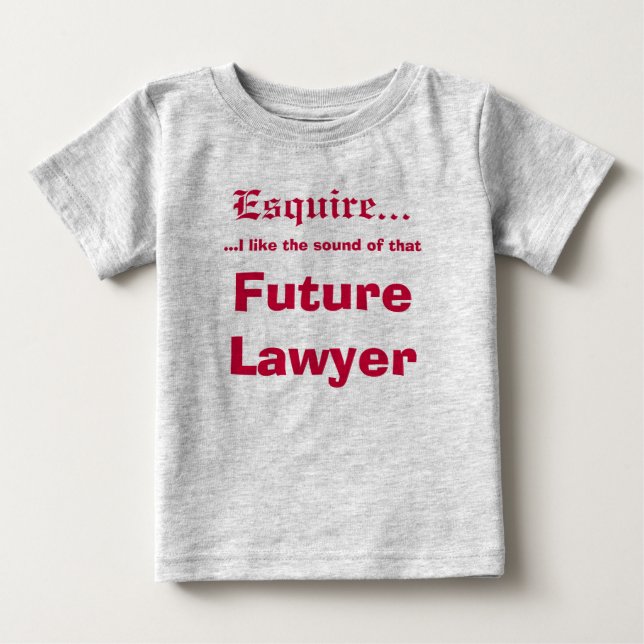 Zukünftiger Rechtsanwalt Baby T-shirt (Vorderseite)