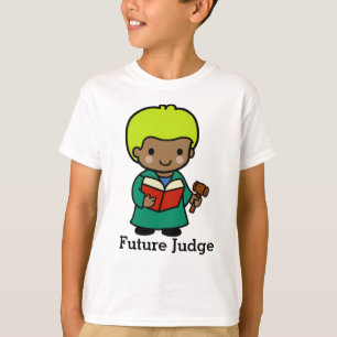 Zukünftiger Richter mit Buch und Gavel T-Shirt
