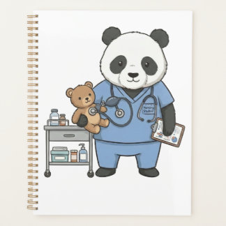 Zukünftiger RN Panda: Liebenswerter Medizinstudent Planer