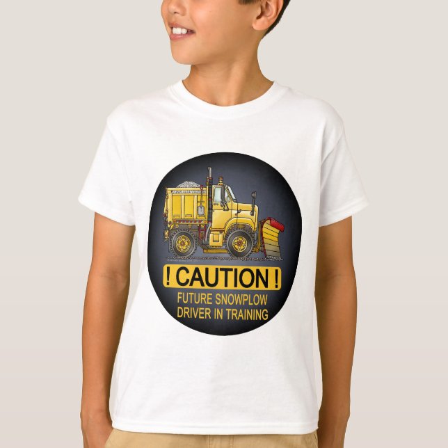 Zukünftiger Schnee-Pflug-LKW-Fahrer scherzt T - T-Shirt (Vorderseite)