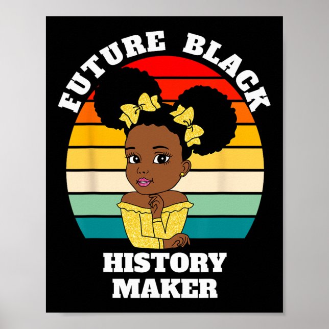 Zukünftiger schwarzer Geschichtemacher Juneteenth  Poster (Vorne)