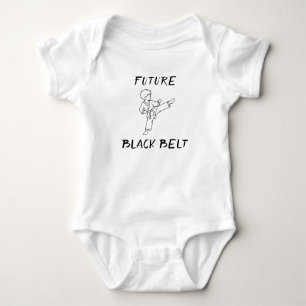Zukünftiger Schwarzgurt Taekwondo Karate Baby Strampler