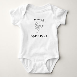 Zukünftiger Schwarzgurt Taekwondo Karate Baby Strampler