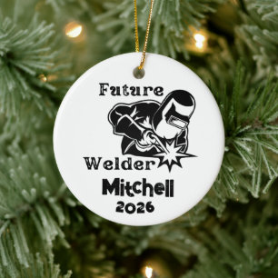 Zukünftiger Schweißer Keramik Ornament
