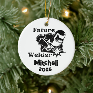 Zukünftiger Schweißer Keramik Ornament