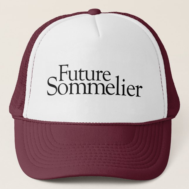 Zukünftiger Sommelier Truckerkappe (Vorderseite)
