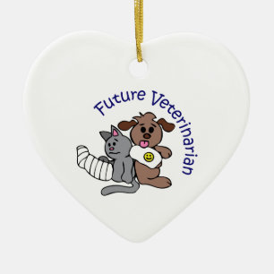 ZUKÜNFTIGER TIERARZT KERAMIKORNAMENT