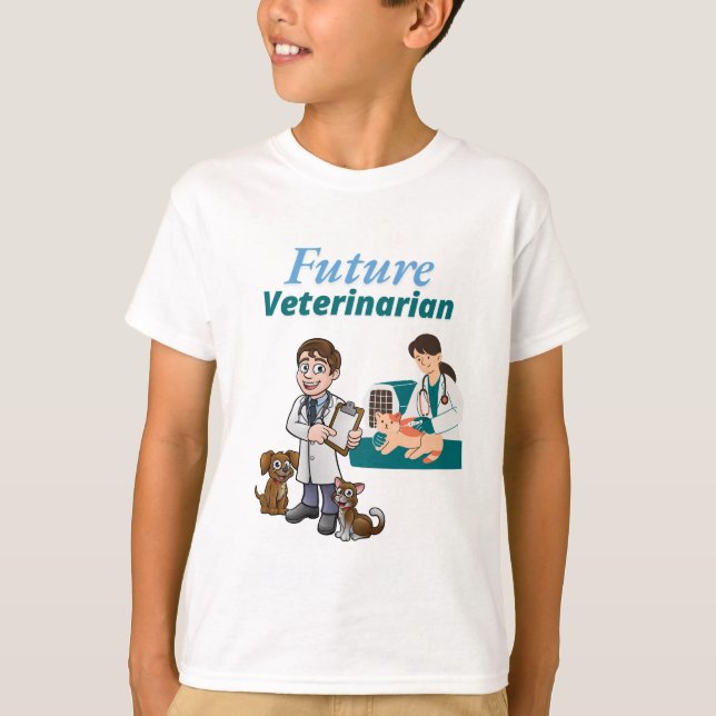 Zukünftiger Tierarzt T-Shirt (Vorderseite)
